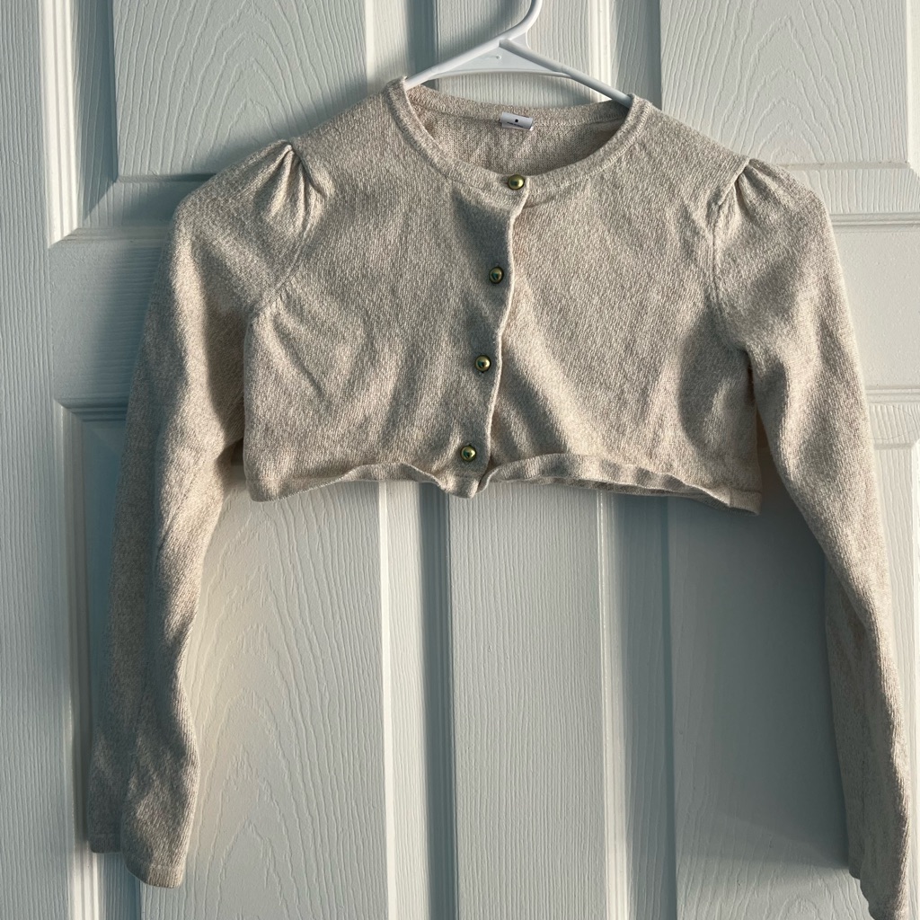 Janie And Jack Cream Cardigan